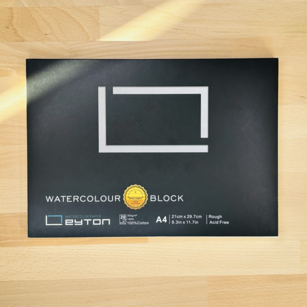 Leyton Bloc A4 100% Coton, 300g, Grain Torchon, 21cm x 29.7cm – Image 2