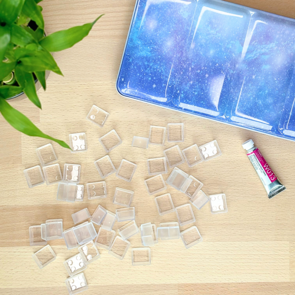 Demi-godet transparent pour aquarelle par lots de 12 / 25 / 50 pièces – Image 8