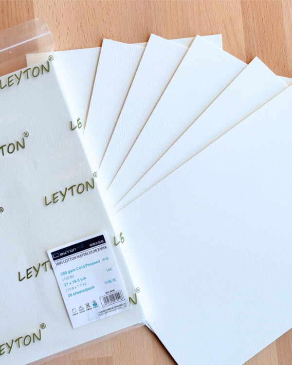 Leyton 16K Sachet 100% Coton, 350g, Grain Fin,19.5cm x 27cm – Image 3