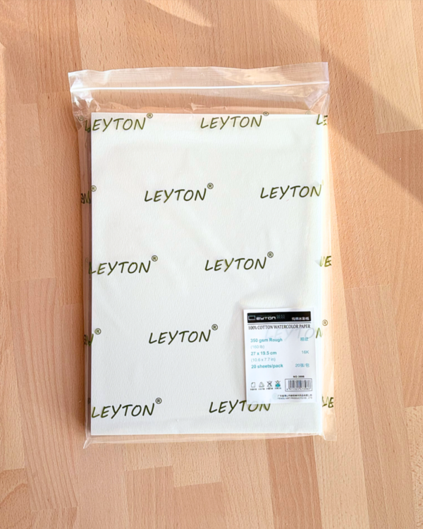 Leyton 16K Sachet 100% Coton, 350g, Grain Torchon,19.5cm x 27cm