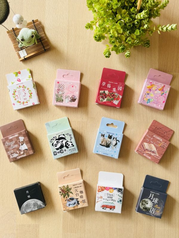 Stickers en petites boîtes