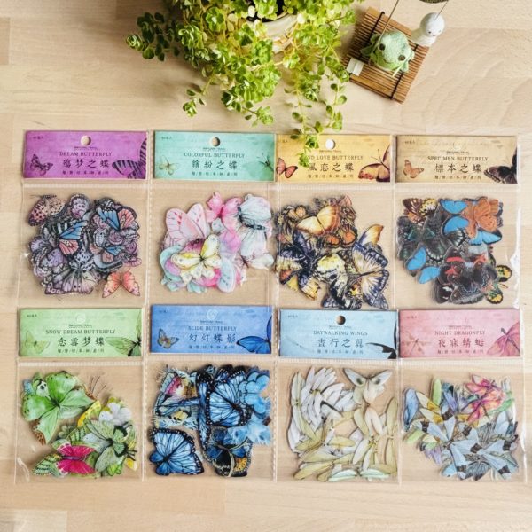 Stickers transparent 8 motifs