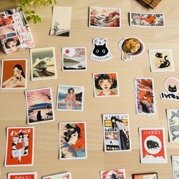 Stickers Japan en boîte