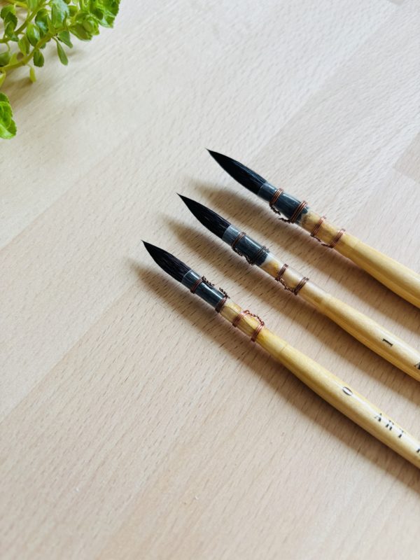 Pinceaux pour aquarelle - Set de 3 – Image 3