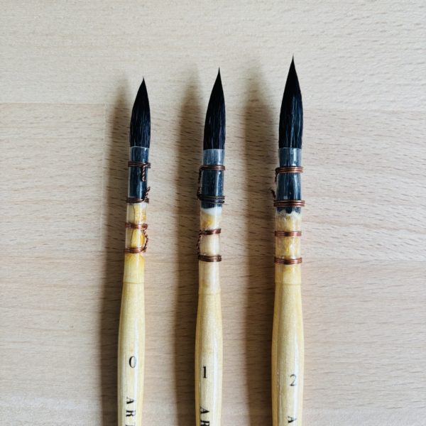 Pinceaux pour aquarelle - Set de 3
