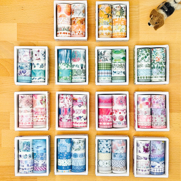 Boîte Washi Tape 14 Thèmes