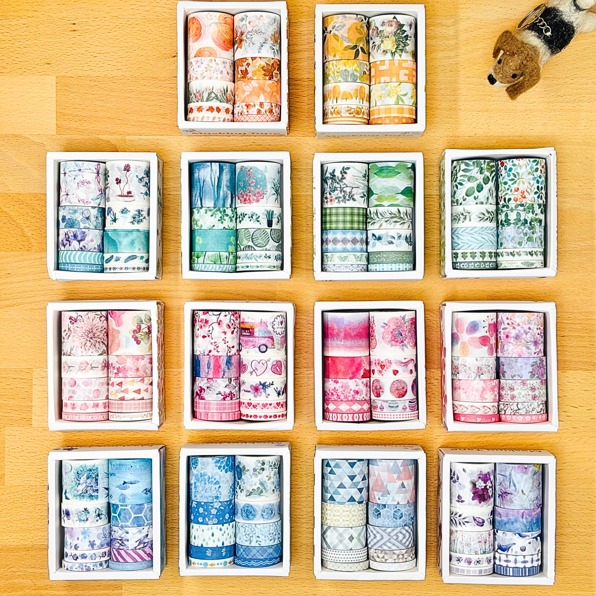 Boîte Washi Tape 14 Thèmes