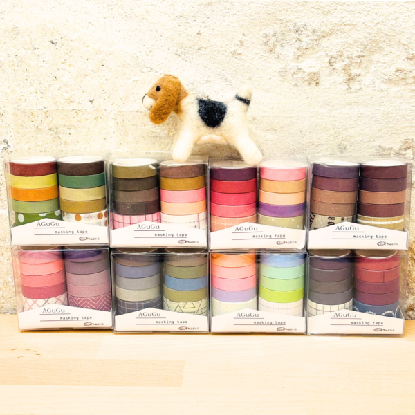 Boîte Washi Tape Couleurs Unies