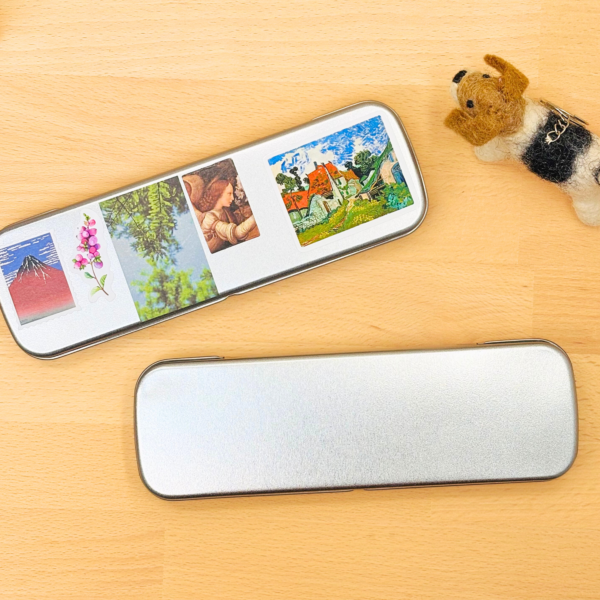 Boîte à crayons en métal