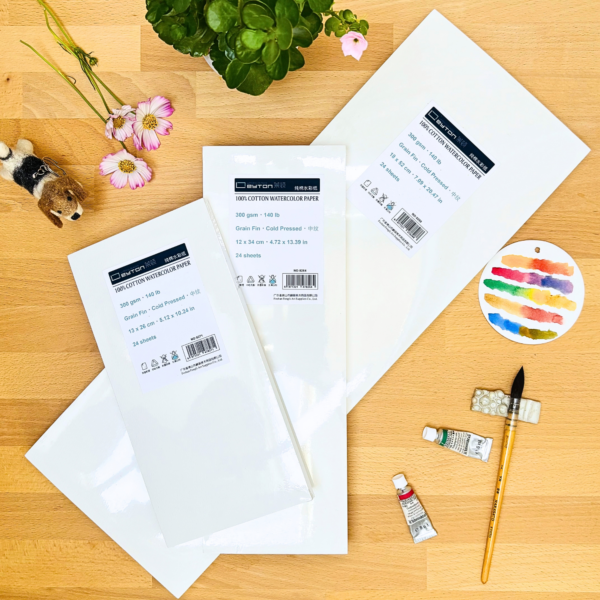 Leyton Carnet DIY 3 Formats 100% Coton, 300g, Grain Fin
