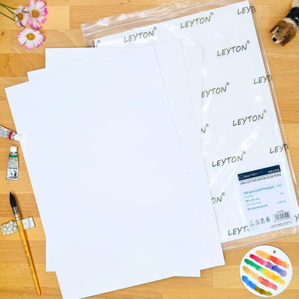 Leyton 8K Sachet 100% Coton, 300g, Grain Fin, 27cm x 39cm